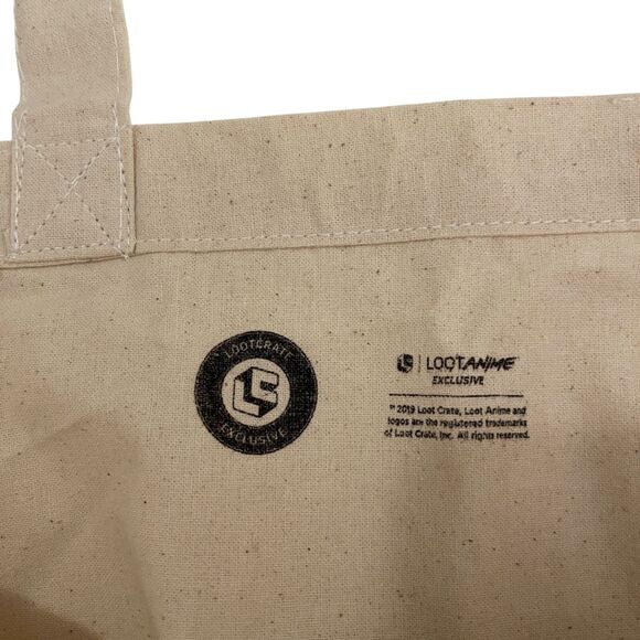 Loot Anime Tote Bag Lootcrate Book Shoulder Bag Canvas Graphic Printed - Picture 2 of 6